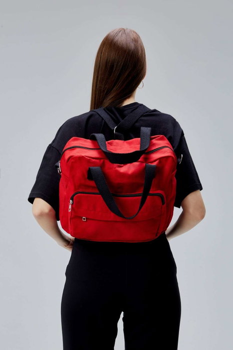 Zoozie Bags Bolsa Tote de Lona Roja